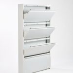 Zapatero 4 puertas metal color blanco