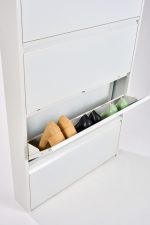 Zapatero 4 puertas metal color blanco - Imagen 2