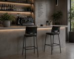 Silla Rombo Taburete-Negro - Imagen 3